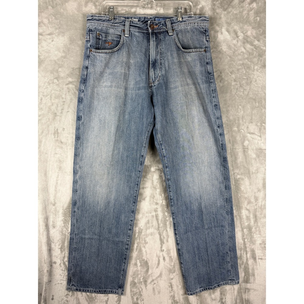 AZZURE Denim Jeans 36W x 34L Blue Perfect Fit Straight Leg Casual‎ Mens
